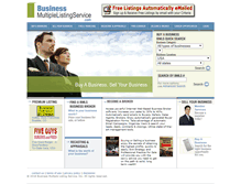 Tablet Screenshot of businessmultiplelistingservice.businessbrokers.com