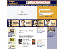 Tablet Screenshot of mergeracquisition.businessbrokers.com