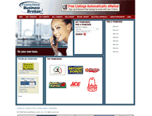 Tablet Screenshot of franchisebusinessbrokers.businessbrokers.com